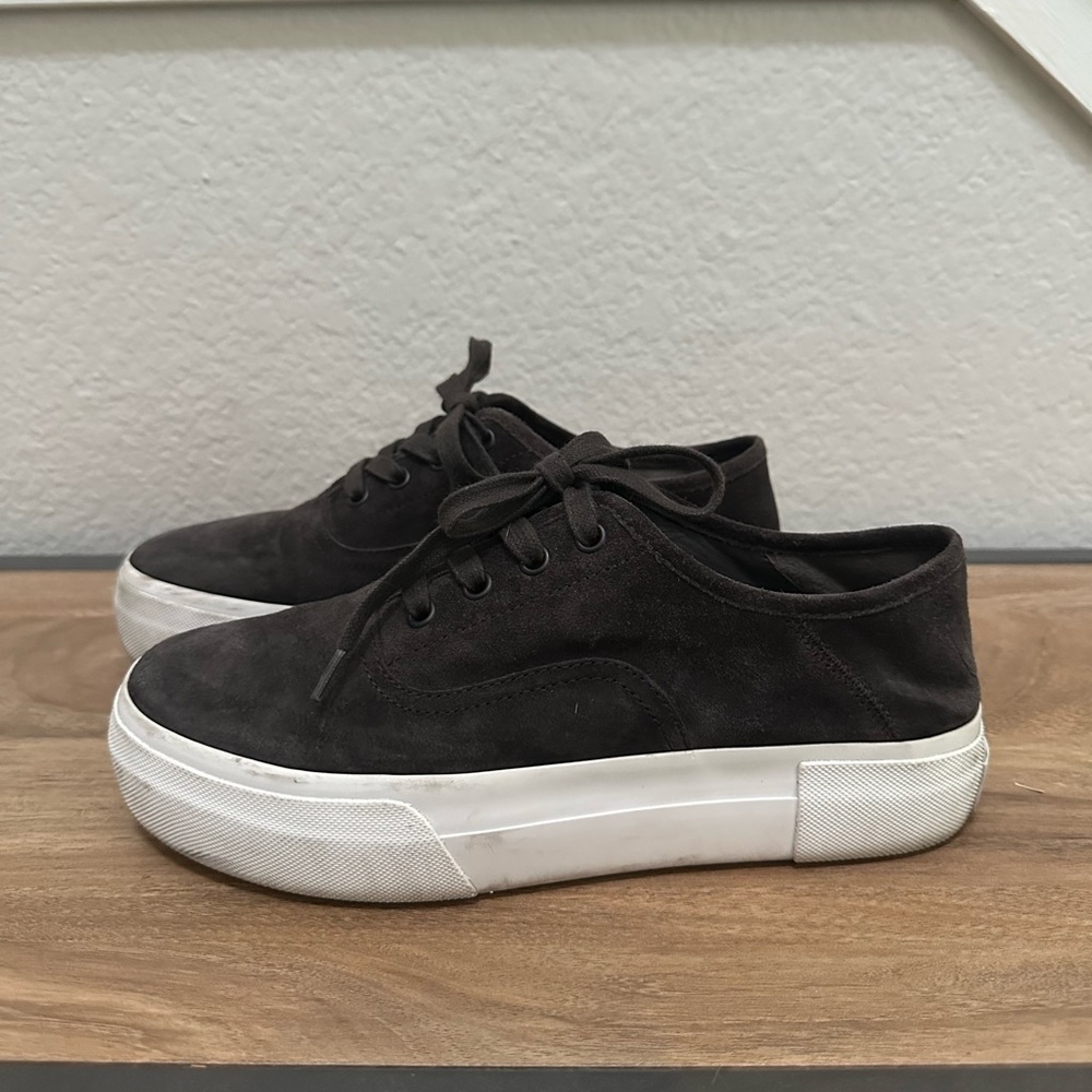 Vince Womens Copley Suede Platform Sneakers